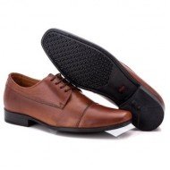 SAPATO SOCIAL COMFORT MASCULINO EM COURO PINHÃO 016 SAPATO SOCIAL COMFORT MASCULINO EM COURO PINHÃO 016