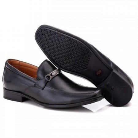 SAPATO SOCIAL COMFORT MASCULINO EM COURO PRETO 017 SAPATO SOCIAL COMFORT MASCULINO EM COURO PRETO 017