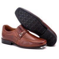 SAPATO SOCIAL COMFORT MASCULINO EM COURO PINHÃO 018