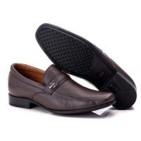 SAPATO SOCIAL COMFORT MASCULINO EM COURO CAFÉ 019