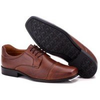 SAPATO SOCIAL COMFORT MASCULINO EM COURO PINHÃO 021