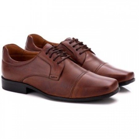 SAPATO SOCIAL COMFORT MASCULINO EM COURO PINHÃO 021