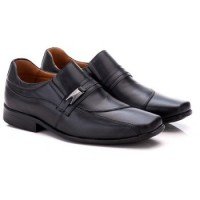 SAPATO SOCIAL COMFORT MASCULINO EM COURO PRETO 022