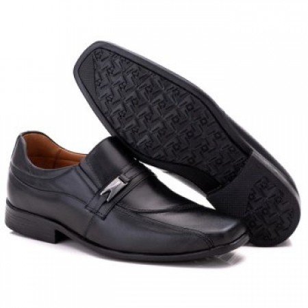 SAPATO SOCIAL COMFORT MASCULINO EM COURO PRETO 022 SAPATO SOCIAL COMFORT MASCULINO EM COURO PRETO 022