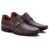 SAPATO SOCIAL COMFORT MASCULINO EM COURO CAFÉ 023