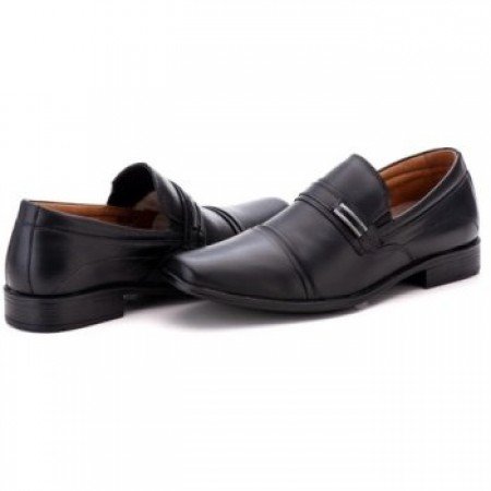SAPATO SOCIAL COMFORT MASCULINO EM COURO PRETO 024 SAPATO SOCIAL COMFORT MASCULINO EM COURO PRETO 024