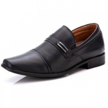SAPATO SOCIAL COMFORT MASCULINO EM COURO PRETO 024 SAPATO SOCIAL COMFORT MASCULINO EM COURO PRETO 024