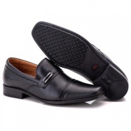 SAPATO SOCIAL COMFORT MASCULINO EM COURO PRETO 024 SAPATO SOCIAL COMFORT MASCULINO EM COURO PRETO 024