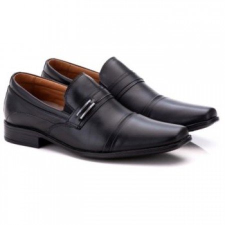 SAPATO SOCIAL COMFORT MASCULINO EM COURO PRETO 024 SAPATO SOCIAL COMFORT MASCULINO EM COURO PRETO 024