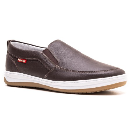 Dock-sider Slip On Masculino Couro Café 1001