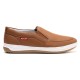 Dock-sider Slip On Masculino Couro Caramelo 1001