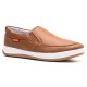 Dock-sider Slip On Masculino Couro Caramelo 1001