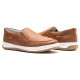 Dock-sider Slip On Masculino Couro Caramelo 1001