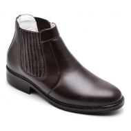 BOTA FINA EM COURO DE CANEIRO CAFÉ 1501C