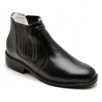 BOTA FINA EM COURO DE CANEIRO PRETO 1501P