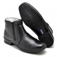 BOTA FINA EM COURO DE FLOTER PRETO 1600 BOTA FINA EM COURO DE FLOTER PRETO 1600