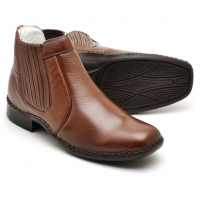 BOTA FINA EM COURO DE FLOTER CAFÉ 1601C