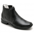 BOTA FINA EM COURO DE FLOTER PRETO 1601P