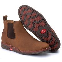BOTA FINA EM COURO RUSTICO CASTOR 1900CC