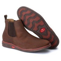 BOTA FINA EM COURO RUSTICO PINHÃO 1900A