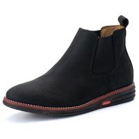 BOTA FINA EM COURO RUSTICO PRETA 1900P
