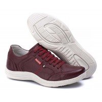 SAPATENIS CASUAL CONFORT VERMELHO BORDO 3000 SAPATENIS CASUAL CONFORT VERMELHO BORDO 3000