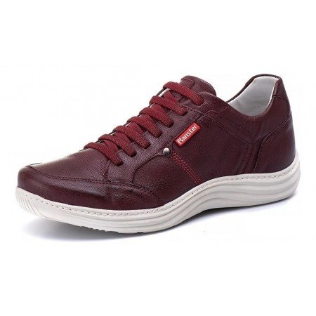 SAPATENIS CASUAL CONFORT VERMELHO BORDO 3000