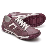 SAPATENIS CASUAL CONFORT VERMELHO BORDO 3005 SAPATENIS CASUAL CONFORT VERMELHO BORDO 3005