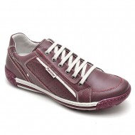 SAPATENIS CASUAL CONFORT VERMELHO BORDO 3006
