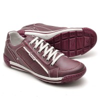 SAPATENIS CASUAL CONFORT VERMELHO BORDO 3006 SAPATENIS CASUAL CONFORT VERMELHO BORDO 3006