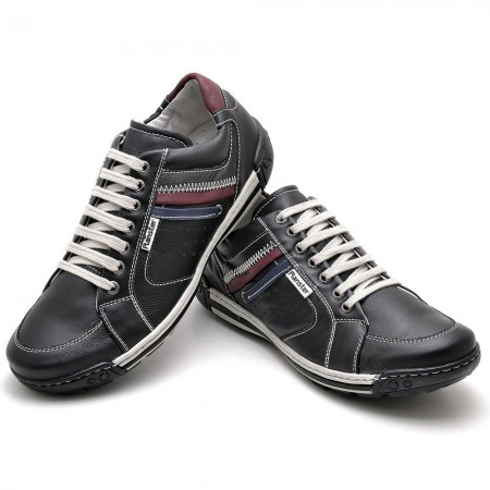 SAPATENIS CASUAL CONFORT PRETO 3007
