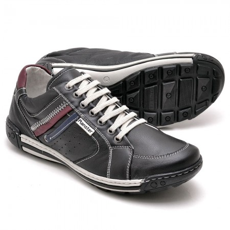SAPATENIS CASUAL CONFORT PRETO 3007