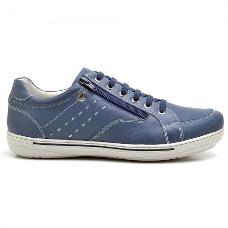 SAPATENIS CASUAL CONFORT AZUL MARINHO 3009