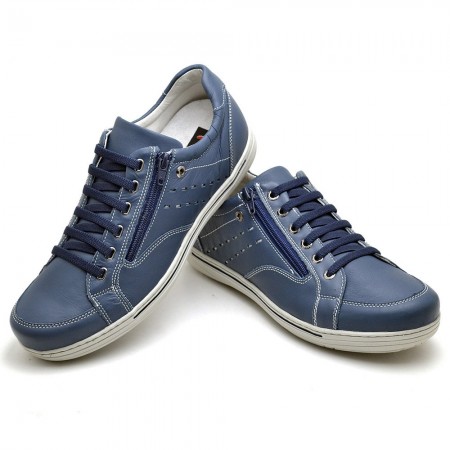 SAPATENIS CASUAL CONFORT AZUL MARINHO 3009