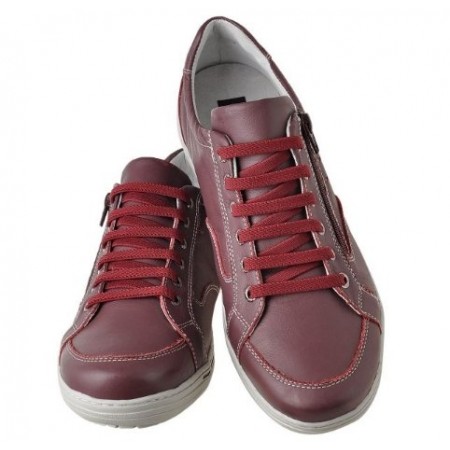 SAPATENIS CASUAL CONFORT VERMELHO BORDO 3009