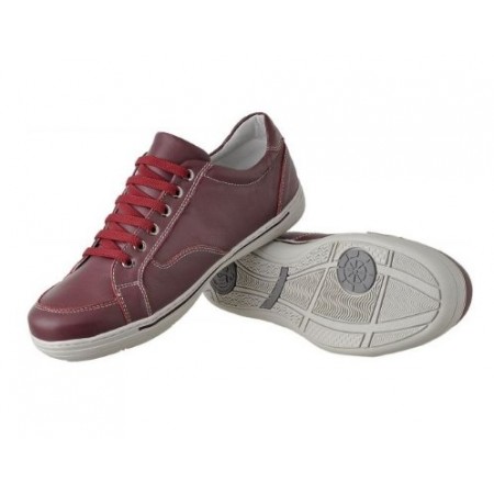 SAPATENIS CASUAL CONFORT VERMELHO BORDO 3009