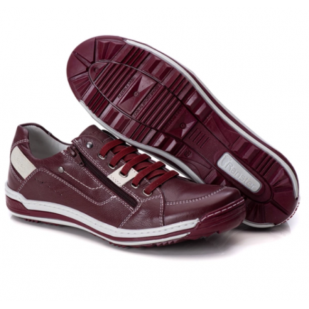 SAPATENIS CASUAL CONFORT VERMELHO BORDO 3015B