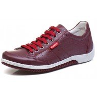 SAPATENIS CASUAL CONFORT VERMELHO BORDO 3016 SAPATENIS CASUAL CONFORT VERMELHO BORDO 3016