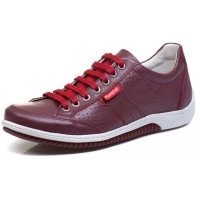 SAPATENIS CASUAL CONFORT VERMELHO BORDO 3016