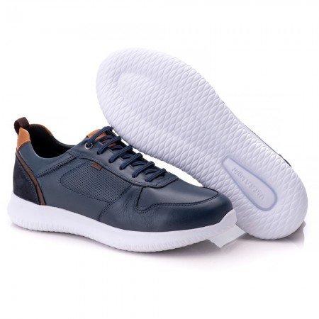 TÊNIS MASCULINO CONFORT AZUL MARINHO 3022 TÊNIS MASCULINO CONFORT AZUL MARINHO 3022