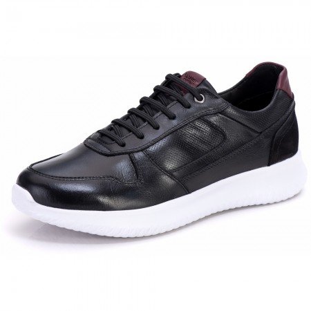 TÊNIS MASCULINO ULTRA LEVE PRETO CONFORT 3024P TÊNIS MASCULINO ULTRA LEVE PRETO CONFORT 3024P