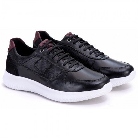TÊNIS MASCULINO ULTRA LEVE PRETO CONFORT 3024P TÊNIS MASCULINO ULTRA LEVE PRETO CONFORT 3024P