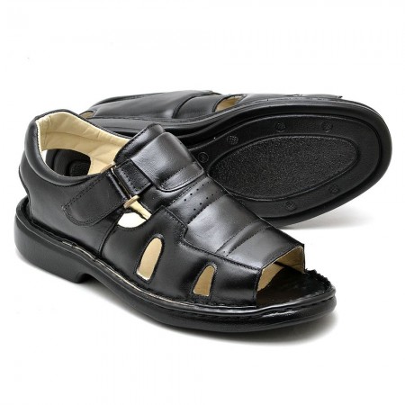 SANDÁLIA MASCULINA CONFORT PRETA 3600 SANDÁLIA MASCULINA CONFORT PRETA 3600