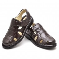 SANDÁLIA MASCULINA CONFORT CAFÉ 3601