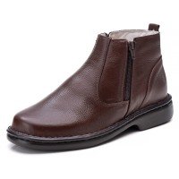 BOTINA ANTI-STRESS COURO CARNEIRO CAFÉ 4002C