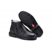 BOTINA ANTI-STRESS COURO CARNEIRO PRETA 4003P