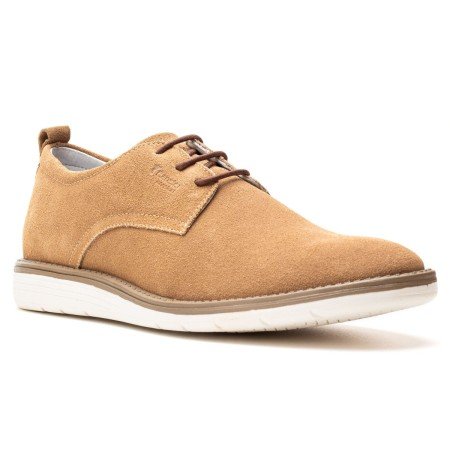 Sapatênis Masculino Couro Areia Confort 7001 Sapatênis Masculino Couro Areia Confort 7001