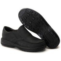 SAPATO ANTI STRESS MASCULINO EM COURO RÚSTICO PRETO 8005 SAPATO ANTI STRESS MASCULINO EM COURO RÚSTICO PRETO 8005