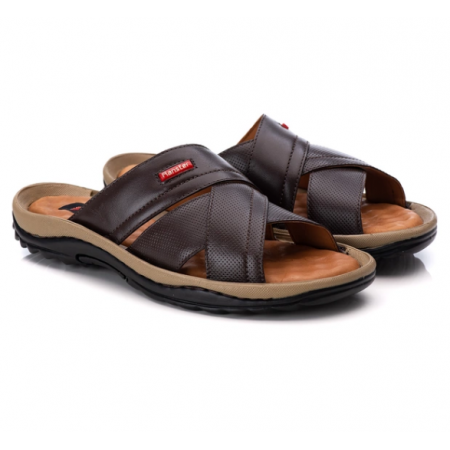 SANDÁLIA MASCULINA CAFÉ 807