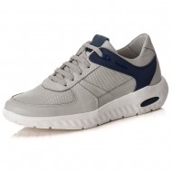 TÊNIS SNEAKER GEL MASCULINO GELO/AZUL CONFORT 9000